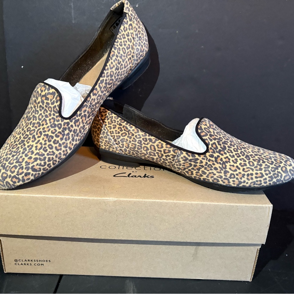 Clarks Women's Leopard Print Loafers